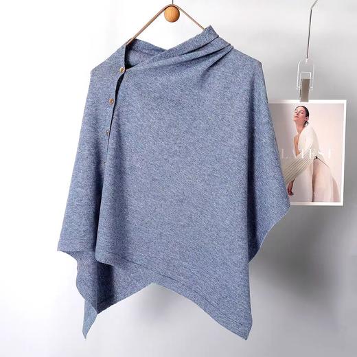 【秋冬新款披肩】时尚百搭斜扣 宽松高级感斗篷外搭 装饰围巾披风 商品图14