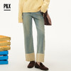 P&X设计师女装2025冬季复古裤子直筒牛仔长裤裤825410165 蓝色 商品缩略图0