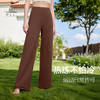 梵美人 F9076 高腰宽松直桶长裤 抓绒面料 商品缩略图4