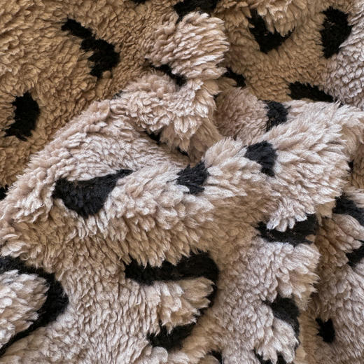 GRACE SPACE格调空间 多功能盖毯 多场景居家沙发豹纹图案毯子午睡毛毯 商品图10