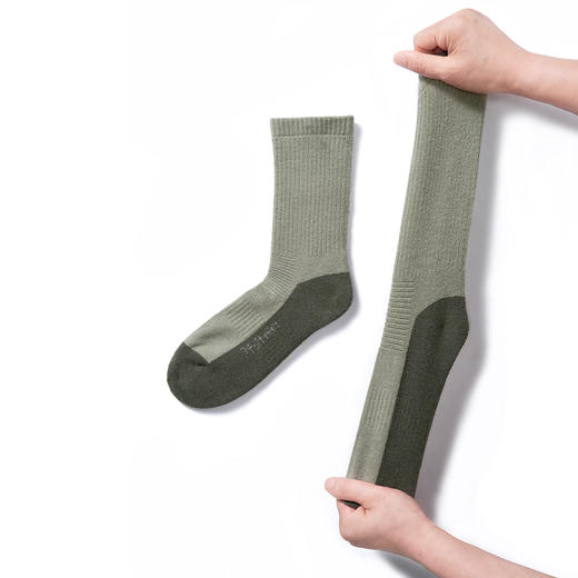 714street羊毛袜中筒保暖防寒户外徒步运动袜速干抗菌吸汗防臭 商品图2