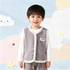 【39任选2件】【49任选2件】书香小鲤鱼儿童加绒加厚马甲中小童秋冬新款保暖背心坎肩男女童宝宝外穿洋气80-160 商品缩略图2