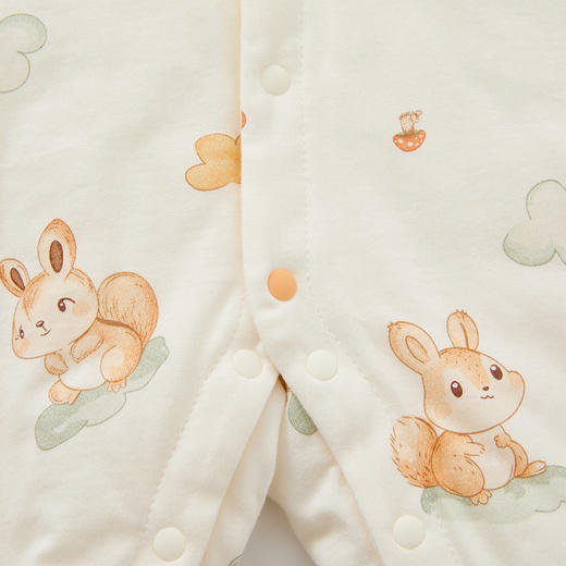 怡比森林之旅长袖开襟哈衣HY25WIN033花黄色调59#-90# 商品图9