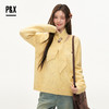 P&X设计师女装2025冬季宽松围脖套头V领短款毛衣825418183 黄色 商品缩略图2