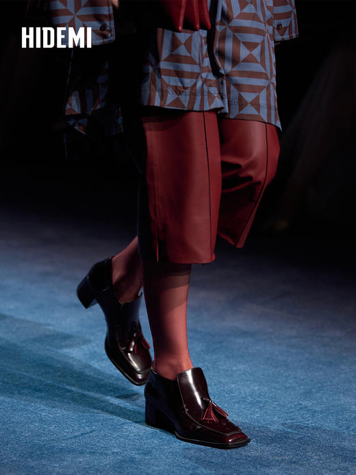 HIDEMI 大秀款进口绵羊皮极简6.5分裤喇叭皮裤 商品图1