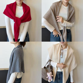 2510303    羊绒羊毛 三角围巾