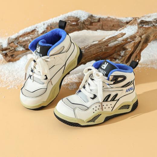 ANNIL/安奈儿童鞋男女童休闲板鞋篮球鞋男女童加绒加厚棉鞋HM5405616 商品图1