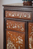 独角鹿西洋古董1890年代东南亚地区出品传统亭台人物主题螺钿镶嵌边柜 商品缩略图4