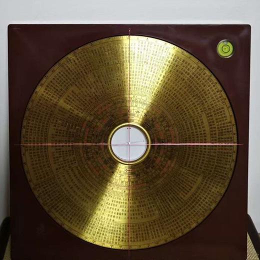 全铜铸造四方实心激光玄空罗盘金锁玉关罗盘 商品图3