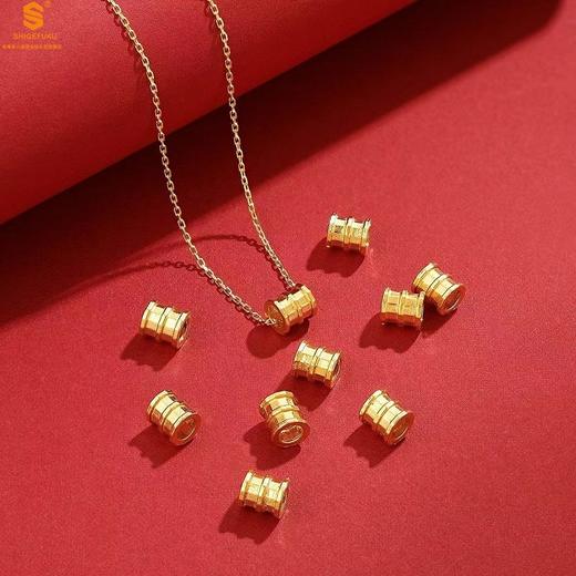 【双12抢先购 限时特惠】【香港周六福】黄金钻石首饰5D足金吊坠小蛮腰（附赠K金项链） 商品图2