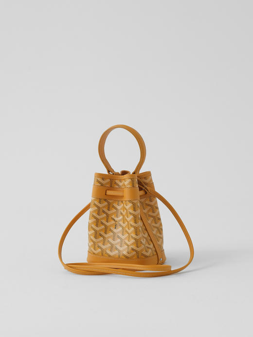 戈雅Petit Flot 标志性印花抽绳开合Goyardine 帆布水桶包单肩手提包(JF*MM) 商品图14