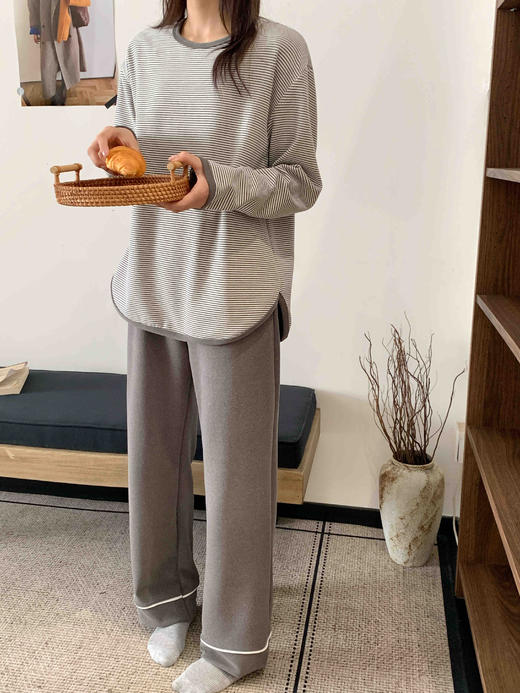 【小邻酱羊毛蚕丝条纹保暖套装Z2001】保暖衣王者👍绵羊毛➕桑蚕丝❗️从里热到外‼️暖而不臃肿😍  ✅羊毛➕桑蚕丝，‏复合织制，⁤1件比2件还暖-PWJCY 商品图5