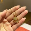 【品牌授权】【香港周六福】黄金钻石首饰 幸运一辈子K金吊坠（附赠K金项链） 商品缩略图1