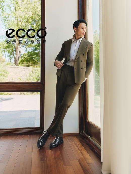 【9.5折】5楼ECCO爱步男布洛克真皮男正装德比鞋里斯622164吊牌价1999活动价1899 商品图2
