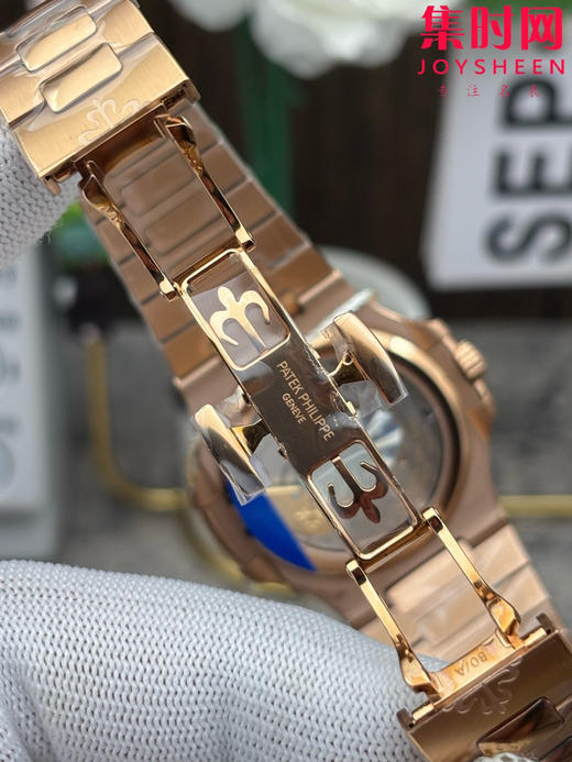 PPF潜心三年 真“芯”之作！百达翡丽PP鹦鹉螺系列5712GR 全玫金钢带 玫瑰金总裁 新升级V3版 男士腕表 商品图8