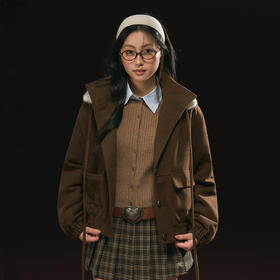 Ariseism 美式复古棉服外套女秋季新款上衣