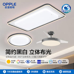 2件享95折🔥OPPLE欧普照明心莹客厅简约现代卧室线面吸顶灯套餐