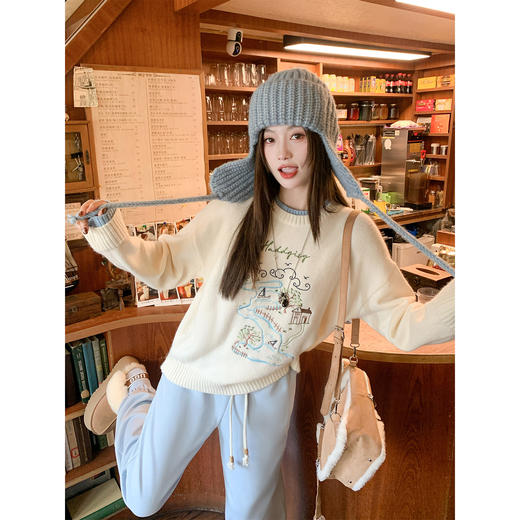 <曾小咸推荐>现货秒杀 ！微信超特价！设计感撞色毛针织衫 日常219.99 立减130 秒杀89.99！！ 商品图4