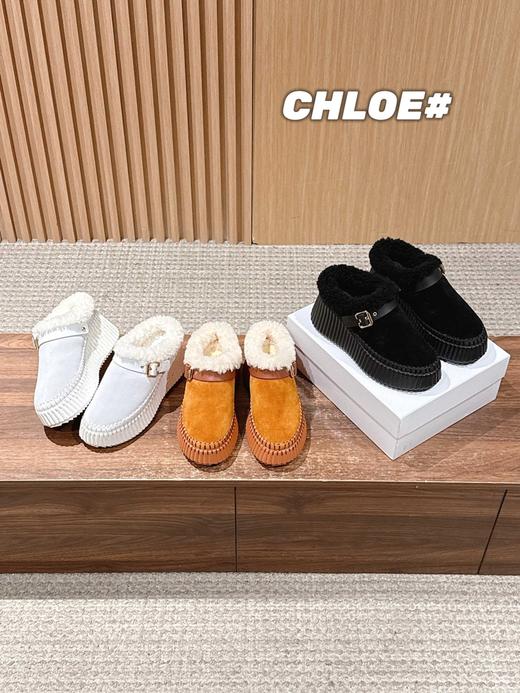 蔻依新款羊毛厚底拖 (DBG) 商品图0