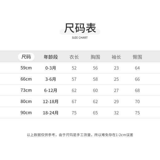 怡比森林之旅长袖开襟哈衣HY25WIN033花黄色调59#-90# 商品图2