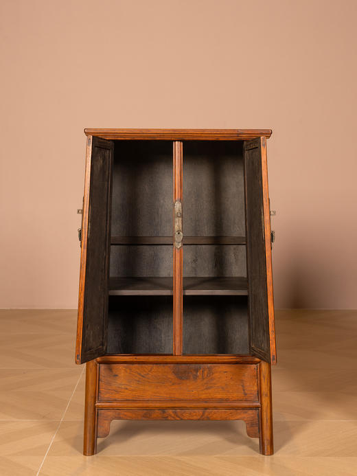 清	黄花梨带柜膛圆角柜摆件（一对） 商品图4