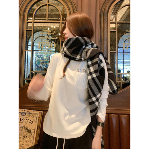 <曾小咸推荐>图案设计打底长袖T恤 商品图4