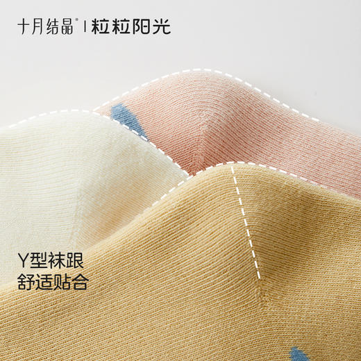 粒粒阳光婴儿袜男女童长筒袜秋冬款新生宝宝袜子儿童加厚毛圈3双 商品图5