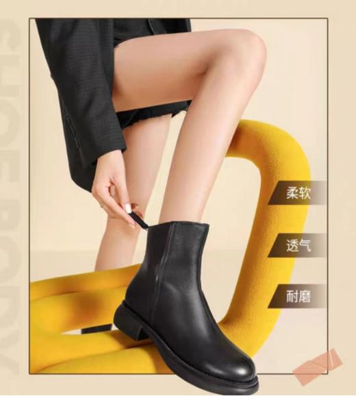 🌟【拉夏贝尔laxiacity牛皮瘦瘦靴】爆款设计---✨擦色手工工艺糅合未来元素。🌈重新定义休闲复古风潮~ 柔韧耐磨牛皮不仅有颜值 👏还足够舒适 干爽舒适四季可穿！ 商品图3