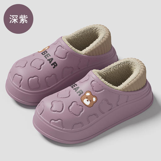 【新升级款！】防水棉拖鞋 女士秋冬季包跟棉拖 冬季室内居用防滑保暖厚底棉鞋  御寒保暖防水拖 商品图10