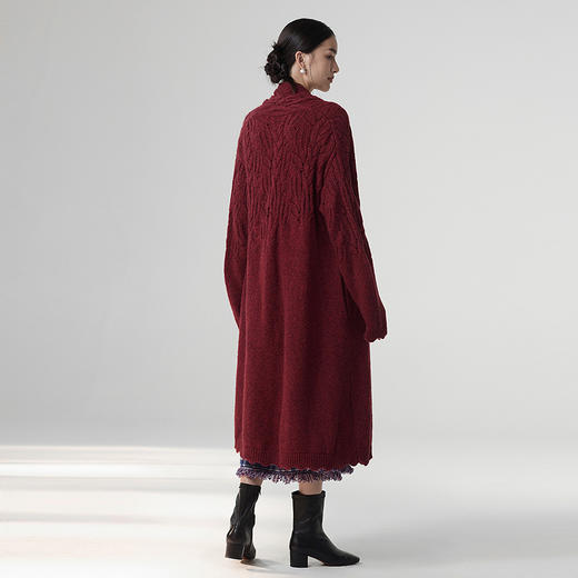【林栖设计小店】提花毛织外套优雅多色百搭宽松显瘦2025秋冬新款毛衣女1954050 商品图13