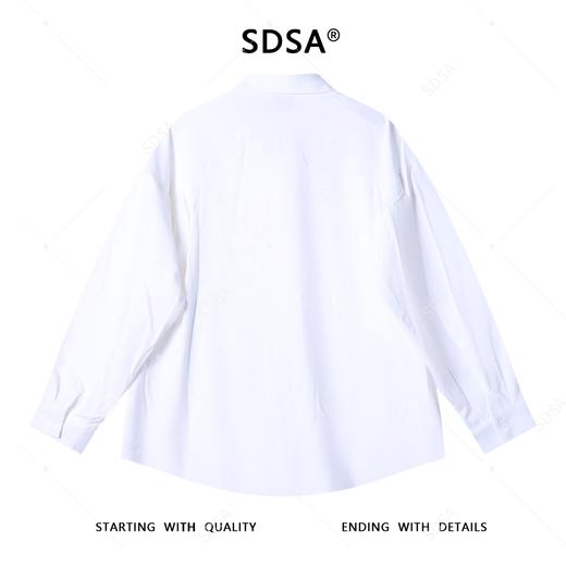 30041SDSA男士秋冬新款痞帅男装美式小众编织拼接翻领长袖衬衫时尚百搭 商品图5