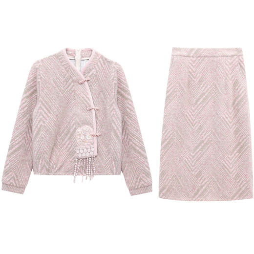 新中式两件套连衣裙，气质修身优雅简约时尚裙子QYM-XY24DY992 商品图4