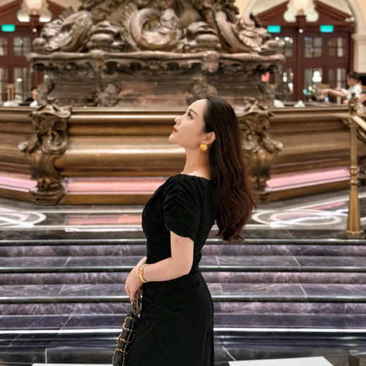 GAONAS 万华镜 金色时尚贵气拽酷小号圆耳钉11659EGO 商品图2