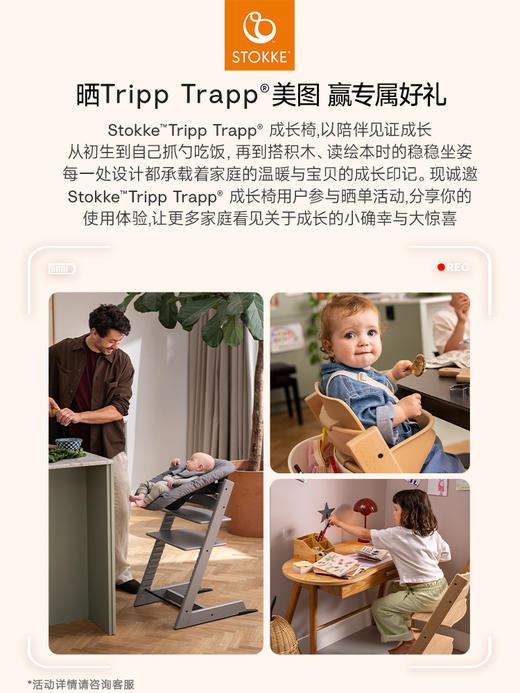 【Stokke合集】StokkeTrippTrapp®儿童成长椅餐椅成人多功能宝宝实木靠背学坐椅  不支持七天无理由 下单后不退不换 确认需要再下单哦！~ 商品图2