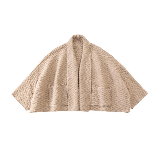 苏苏姐家飒飒披肩式外套手工diy棒针编织衣服羊毛线团毛线材料包 商品图4