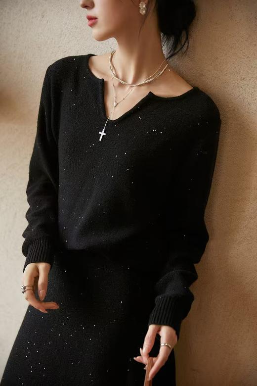 璀璨星河女神套装省心美丽“神助攻 ” 毛衣＋半裙 商品图13