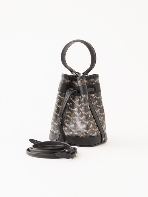 戈雅Petit Flot 标志性印花抽绳开合Goyardine 帆布水桶包单肩手提包(JF*MM) 商品图1