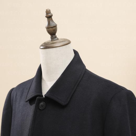 【福天华】寿服男大衣毛粘（灰色/兰色）百年工艺寿衣 商品图3