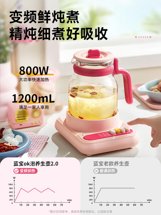 德国蓝宝电热水壶家用全玻璃烧水壶恒温保温HP06 商品图3