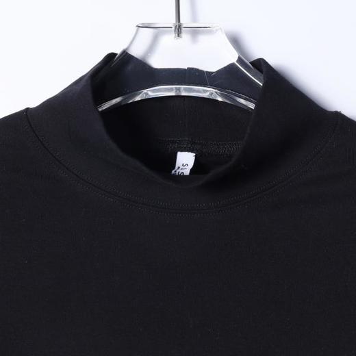 SDSA秋冬新款痞帅男装时尚手绘字母印花半高领长袖T恤百搭时尚 商品图1