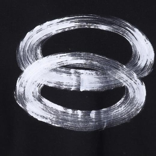 SDSA秋冬新款痞帅男装时尚手绘字母印花半高领长袖T恤百搭时尚 商品图2