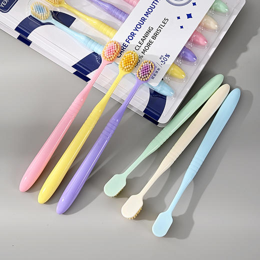 「6支装！山姆同款」牙刷宽头家庭六支装 成人软毛牙刷大头家用护龈牙刷口腔护理 商品图2