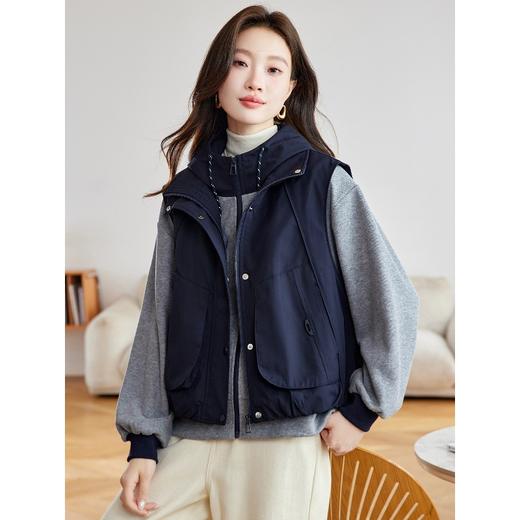 加棉加厚马甲派克棉服，可拆卸三合一卫衣内胆棉衣外套HR-MUZI8665 商品图1