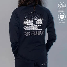 CryingCenter像素点3M抓绒暖和半拉链训练服跑步马拉松打底男女