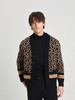 callisto雪茄棕绵羊毛时尚艺术花型开衫外套 商品缩略图2