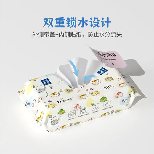 【美穗吉家】EDI纯水湿巾80抽/包*1包-FN 商品图4