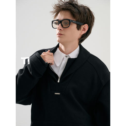 启世录TIWLLTANG“桓黎御宇”街头序章旧时光标束感锋芒抽绳卫衣 商品图3