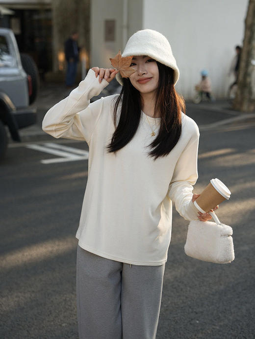 320g加厚刺绣双面金品羊绒打底衫！不起球！不缩水！一整个被软糯的体感治愈！ 商品图4