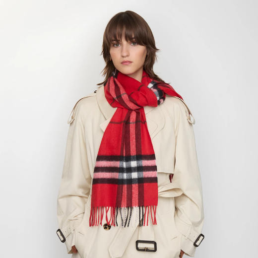 BURBERRY 巴宝莉 女士格纹羊绒围巾 格子 8112640 C3383 商品图4
