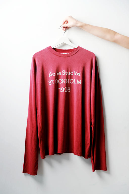 复古感拉满了，绝美巨爱啊啊啊。集齐颜色铁锈红圆领长teeC101758 商品图13